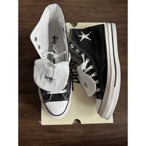 SIZE 9 Stussy x Converse Chuck 70 Taylor All Star High Black ✅❤️ NEW A01765C